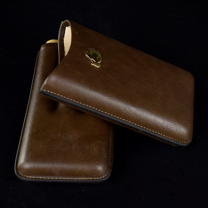Cohiba Leather Travel Cigar Case Holder 3 Tube
