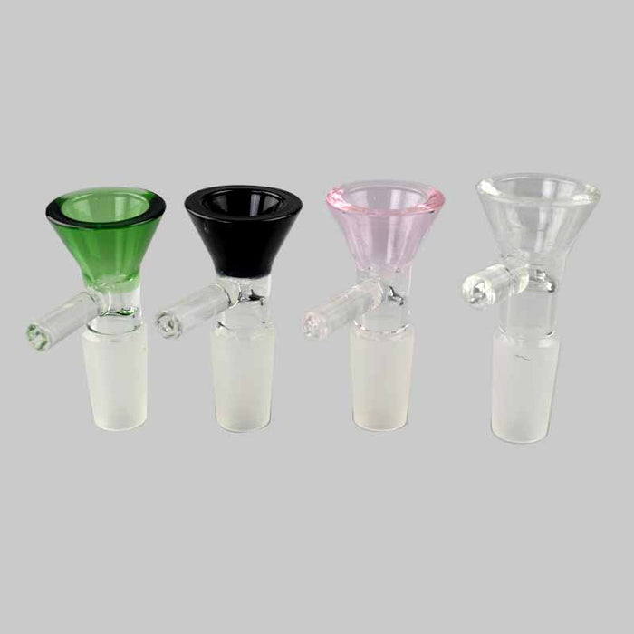 Colorful Crystal Glass Funnel Bowl with Handle