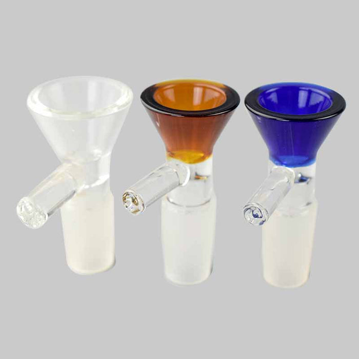 Colorful Crystal Glass Funnel Bowl with Handle