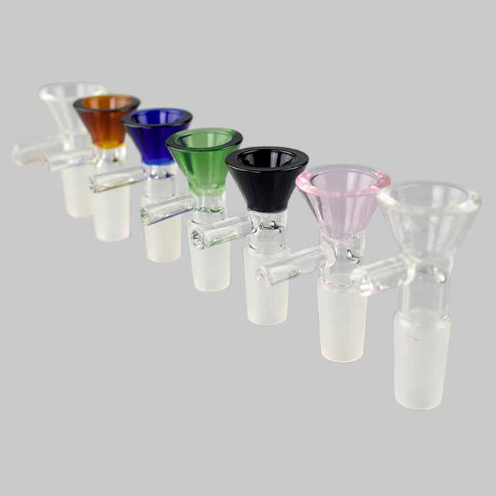 Colorful Crystal Glass Funnel Bowl with Handle