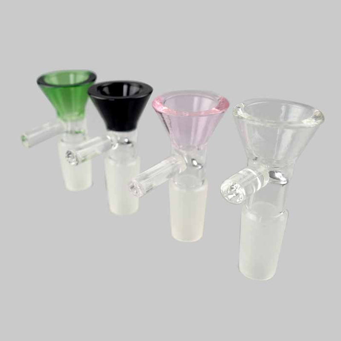 Colorful Crystal Glass Funnel Bowl with Handle