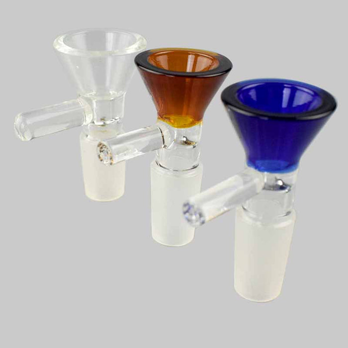 Colorful Crystal Glass Funnel Bowl with Handle