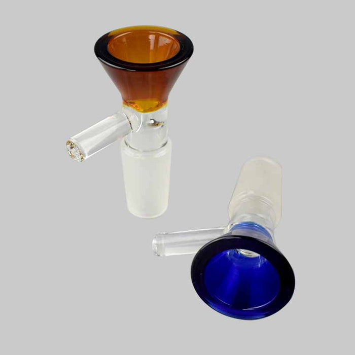 Colorful Crystal Glass Funnel Bowl with Handle