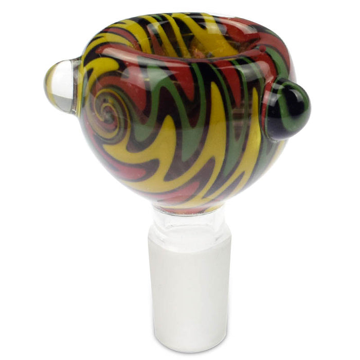 Colorful Wig Wag Herb Glass Bowl