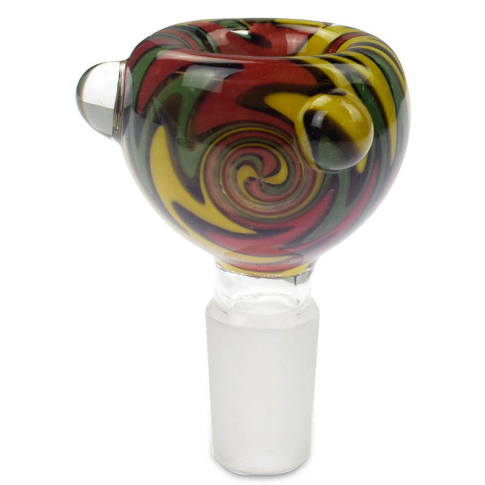 Colorful Wig Wag Herb Glass Bowl