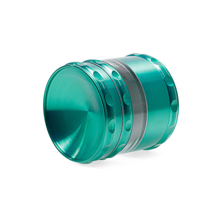 Concave Visible Window Zinc Alloy 4 Piece 60MM Weed Grinder | Green