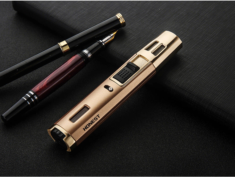 Cross Double Straight Adjustable Butane Lighter