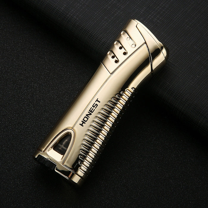 Curved Metal Windproof Lighter
