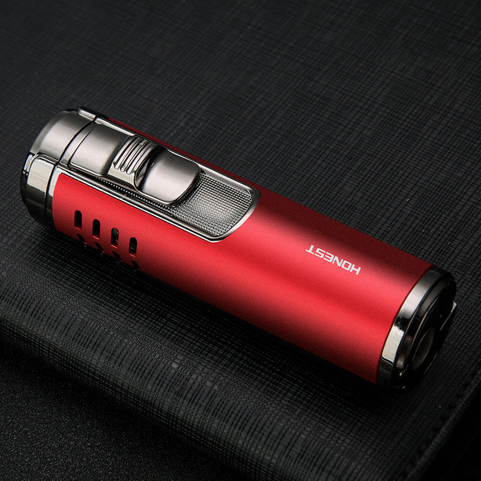 Cylindrical Metal Inflatable Red Fire Lighter
