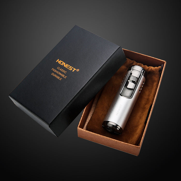 Cylindrical Metal Inflatable Red Fire Lighter