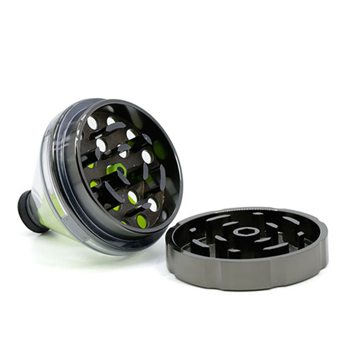 Diameter 50MM Zinc Alloy Funnel Plastic Grinder-Gun-Black