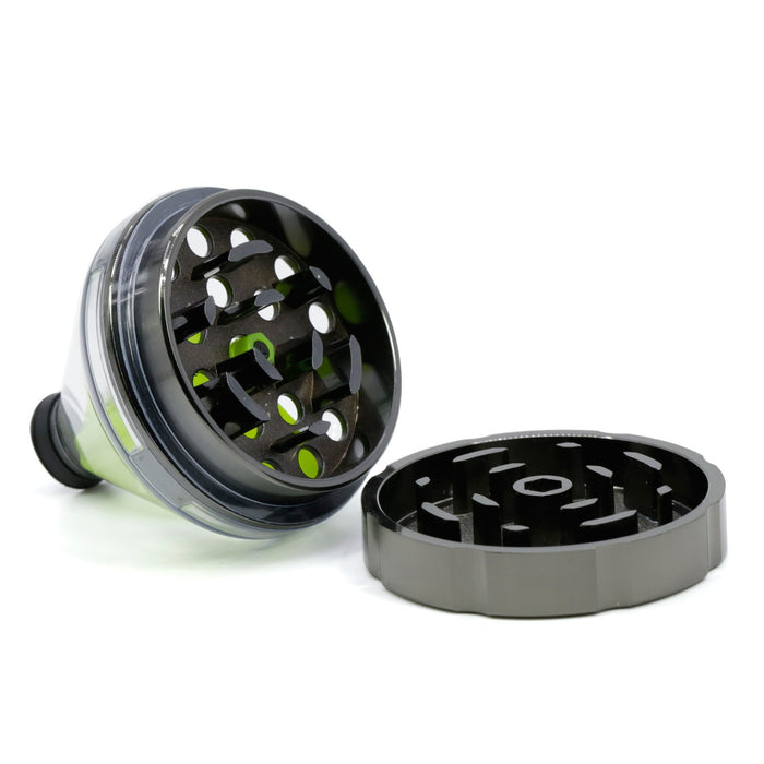 Diameter 50MM Zinc Alloy Funnel Plastic Grinder-Gun-Black