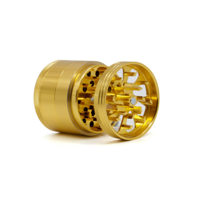 Diameter 55MM Aluminum Alloy Four-Layer Petal Grinder-Gold