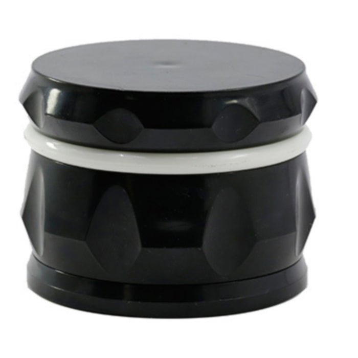 Diameter 60MM 4 Piece Color Drum Plastic Grinder-Black