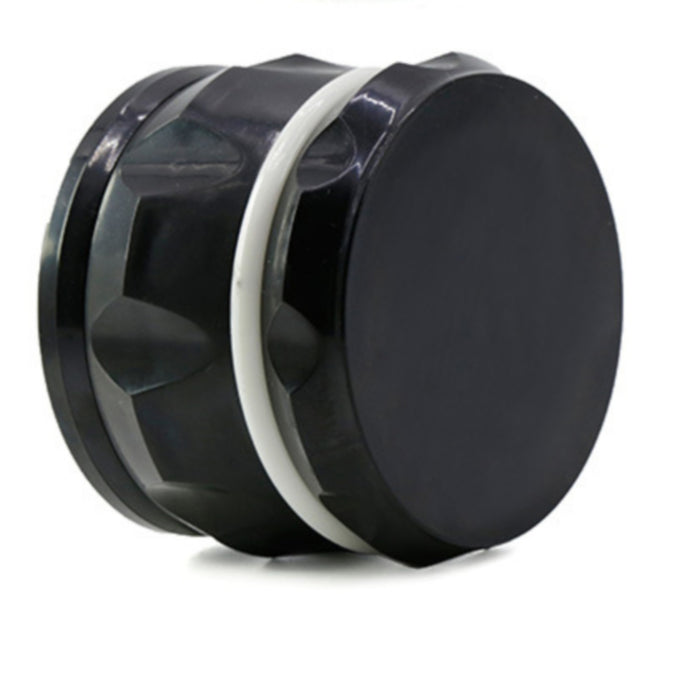 Diameter 60MM 4 Piece Color Drum Plastic Grinder-Black