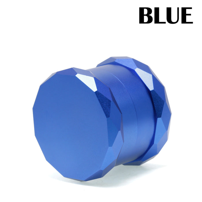 Diameter 63MM Diamond Four-layer Industrial Smoke Grinder-Blue