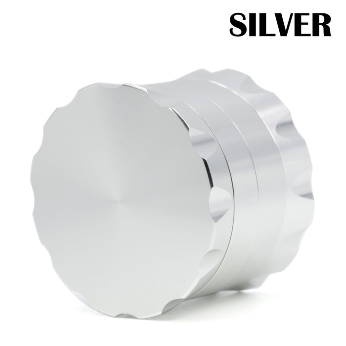 Diameter 63MM Four-Layer Aluminum Alloy Chamfering Lace Skirt Grinder-Silver