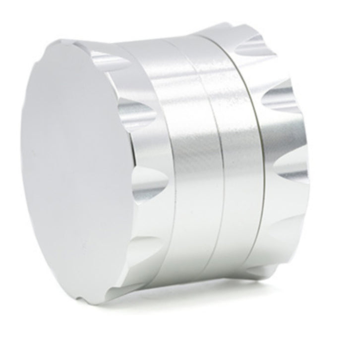 Diameter 63MM Four-Layer Aluminum Alloy Chamfering Lace Skirt Grinder-Silver