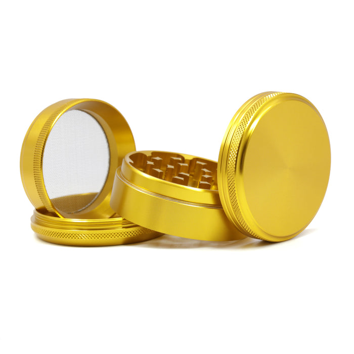 Diameter 63MM Four-Layer Aluminum Alloy Grinder-Gold