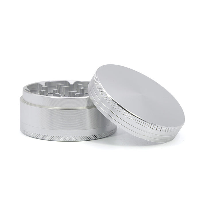 Diameter 63MM Three-Layer Aluminum Alloy  Grinder-Silver