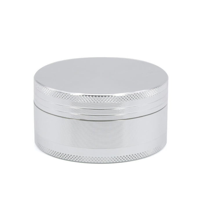 Diameter 63MM Three-Layer Aluminum Alloy Weed Grinder-Silver