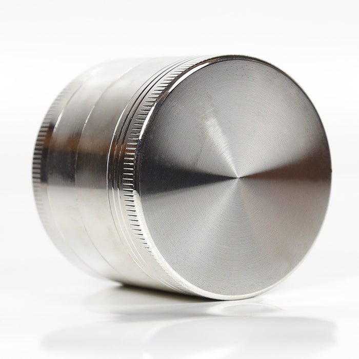 Diameter 55MM Zinc Alloy Four-layer Weed Grinder-Silver Color