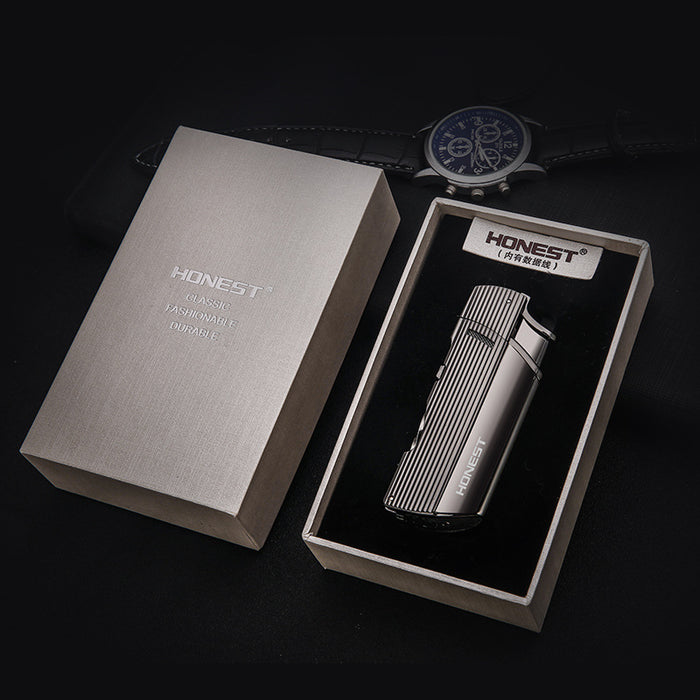 Double Direct Punch Metal Lighter