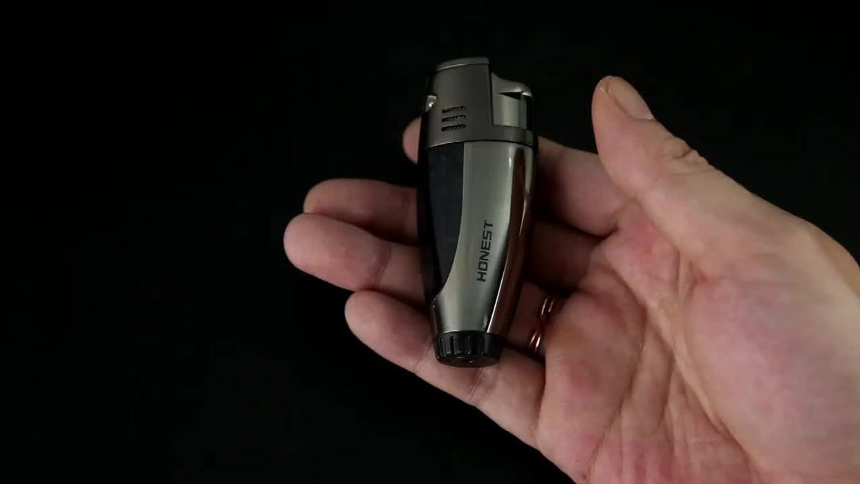 Double Row Straight Through Spray Gun Lighter