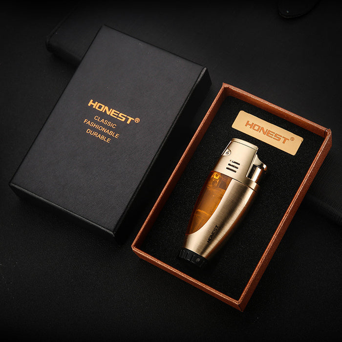 Double Row Straight Through Spray Gun Lighter