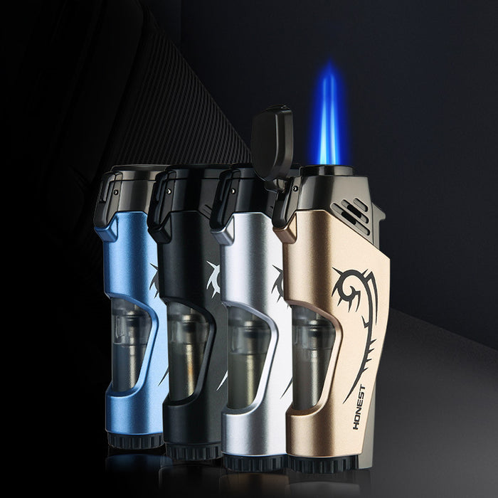 Double Rushing Blue Fire Windproof Lighter
