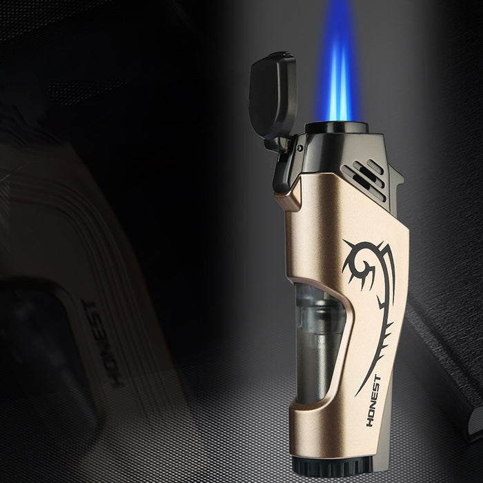 Double Rushing Blue Fire Windproof Lighter