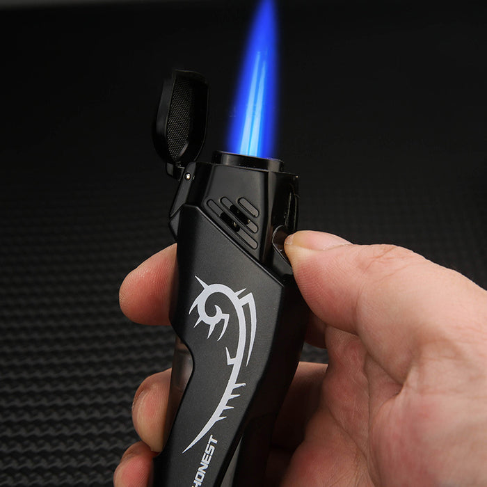 Double Rushing Blue Fire Windproof Lighter