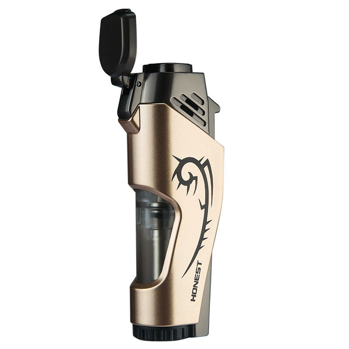 Double Rushing Blue Fire Windproof Lighter