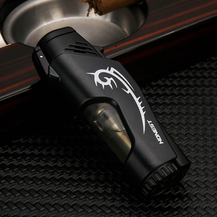 Double Rushing Blue Fire Windproof Lighter