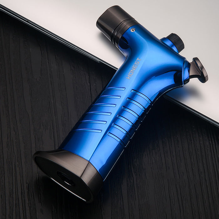 Double Single Flame Adjustment Straight-Through Lighter