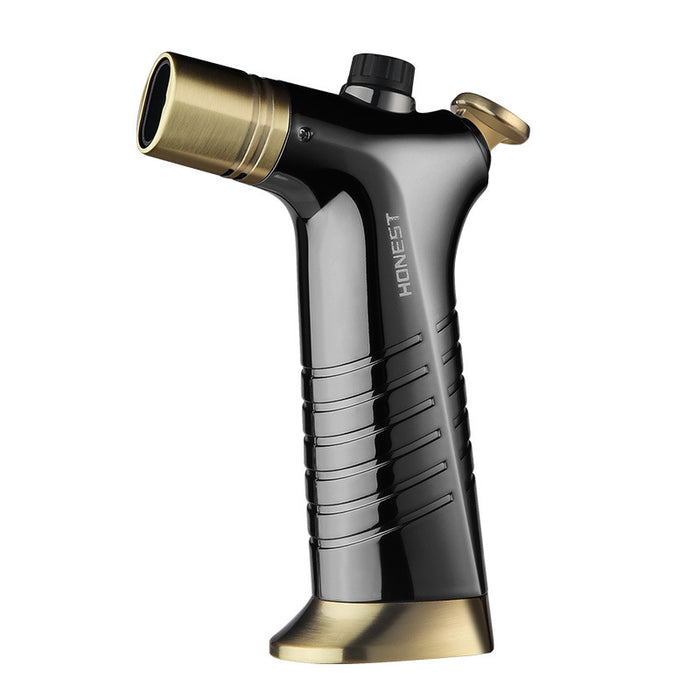 Double Single Flame Adjustment Straight-Through Lighter