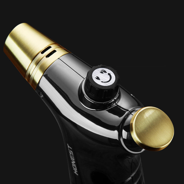 Double Single Flame Adjustment Straight-Through Lighter