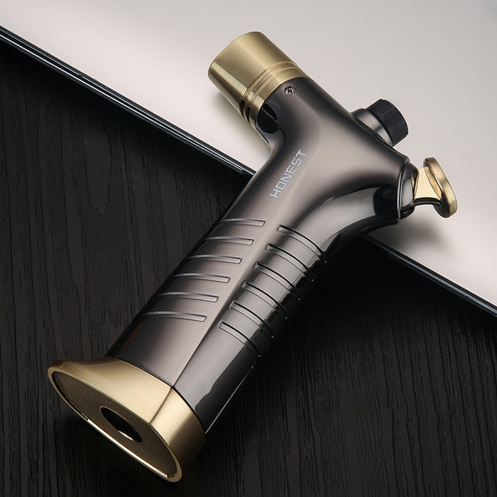 Double Single Flame Adjustment Straight-Through Lighter