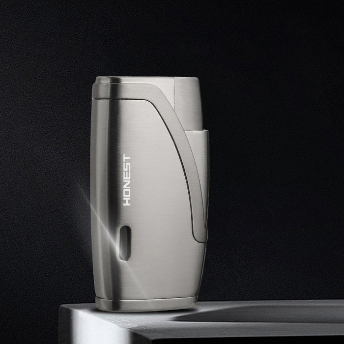 Double Straight Punch Windproof Portable Lighter