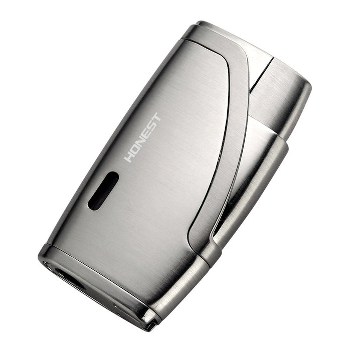 Double Straight Punch Windproof Portable Lighter