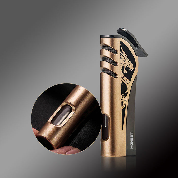 Dragon Printing Blue Fire Inflatable Lighter