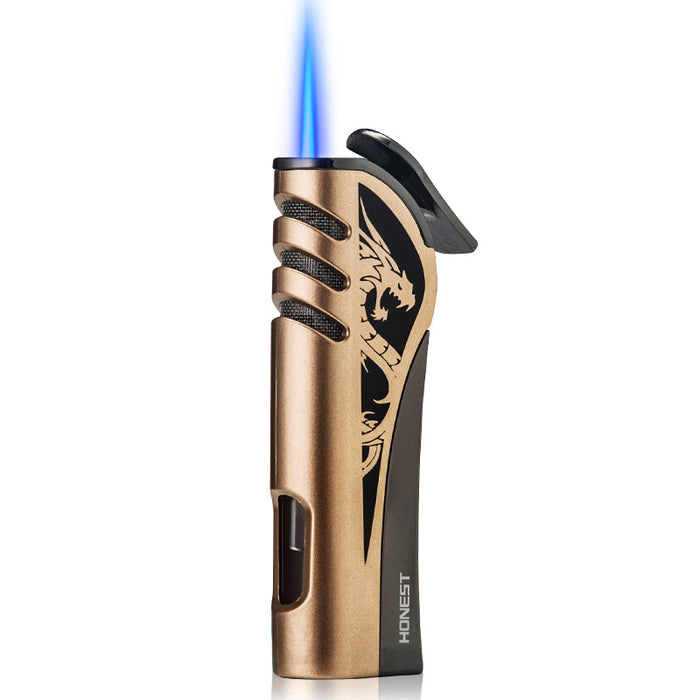 Dragon Printing Blue Fire Inflatable Lighter