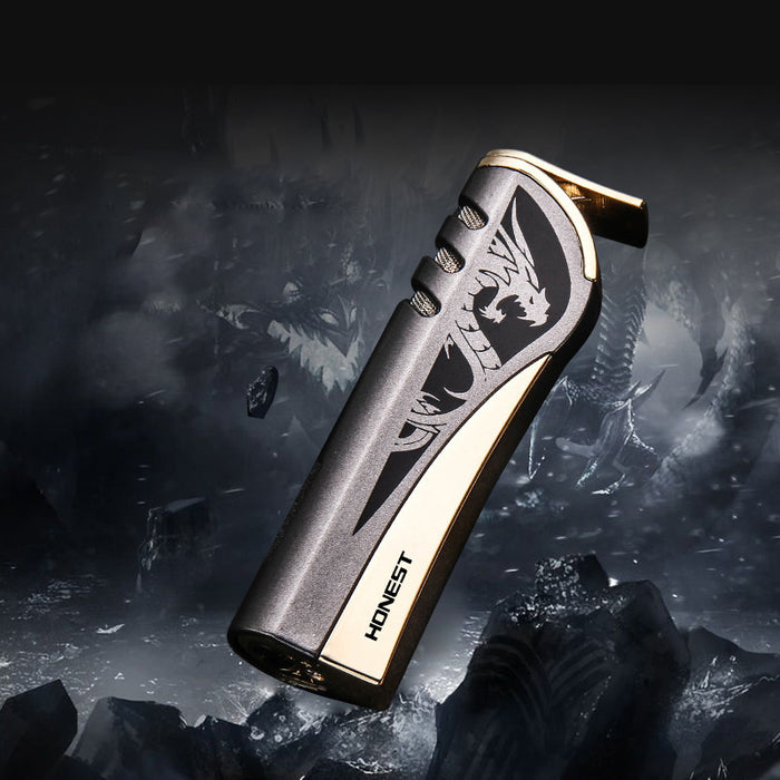 Dragon Printing Blue Fire Inflatable Lighter