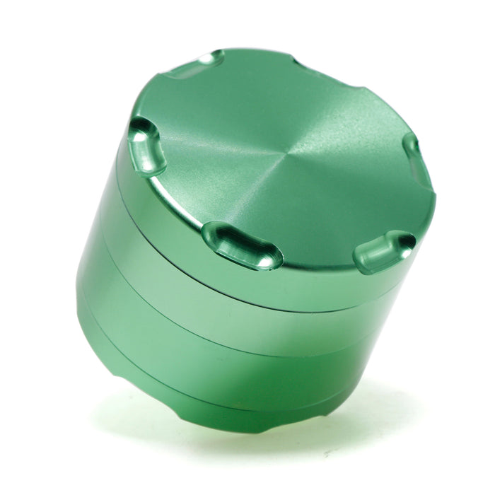 Four-Layer Double-Chamfer Design Fan-Shaped Grinding Aluminum Alloy Weed Grinder | Green