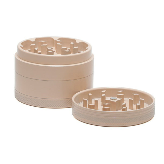 Four-Layer Washable Edible Ceramic Non-Stick Herb Grinder-Flesh Color