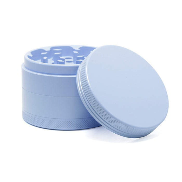 Four-Layer Washable Edible Ceramic Non-Stick Herb Grinder-Light-Blue
