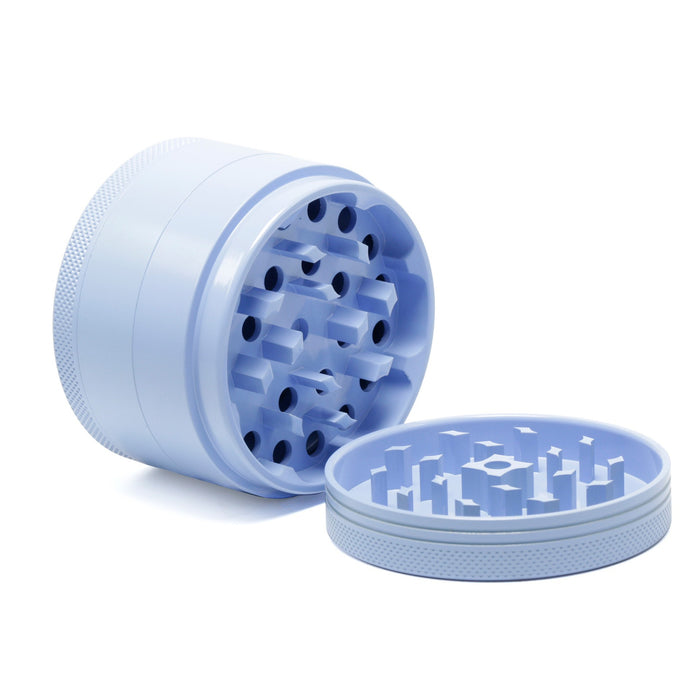 Four-Layer Washable Edible Ceramic Non-Stick Herb Grinder-Light-Blue