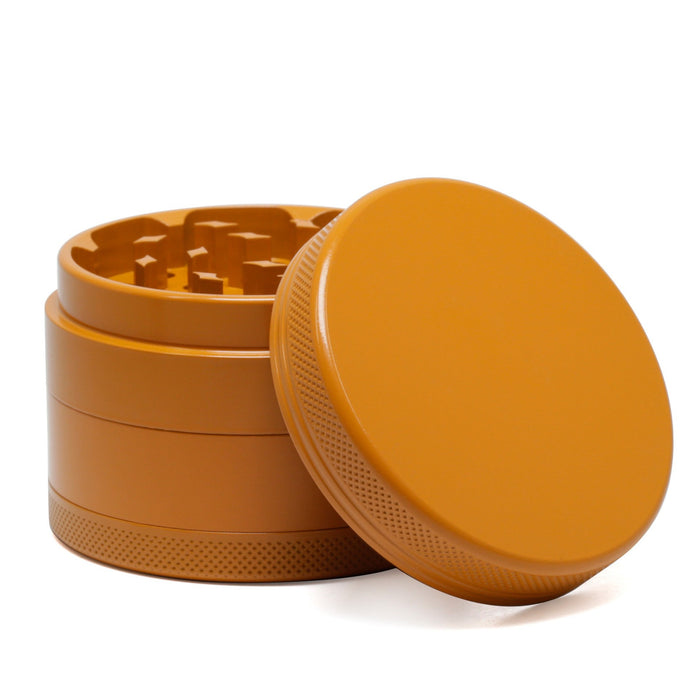 Four-Layer Washable Edible Ceramic Non-Stick Herb Grinder-Orange