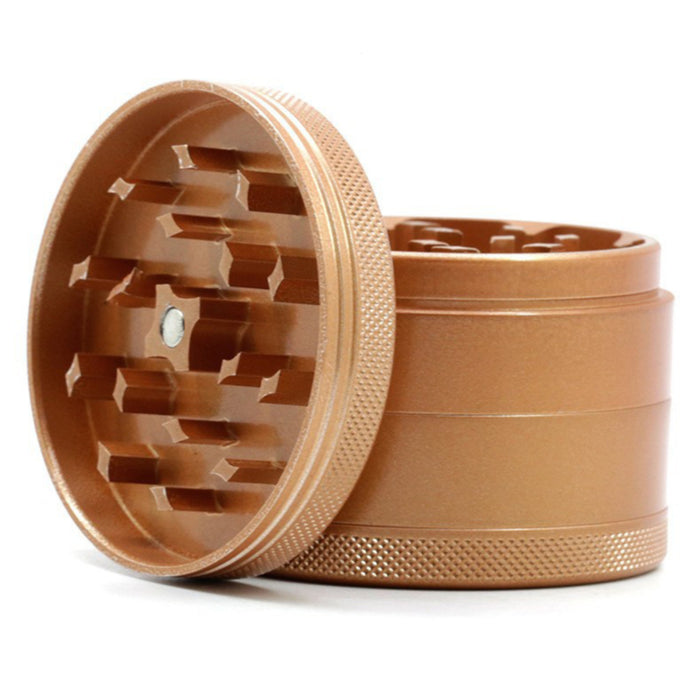 Four-Layer Washable Edible Ceramic Non-Stick Herb Grinder-Rose-Gold