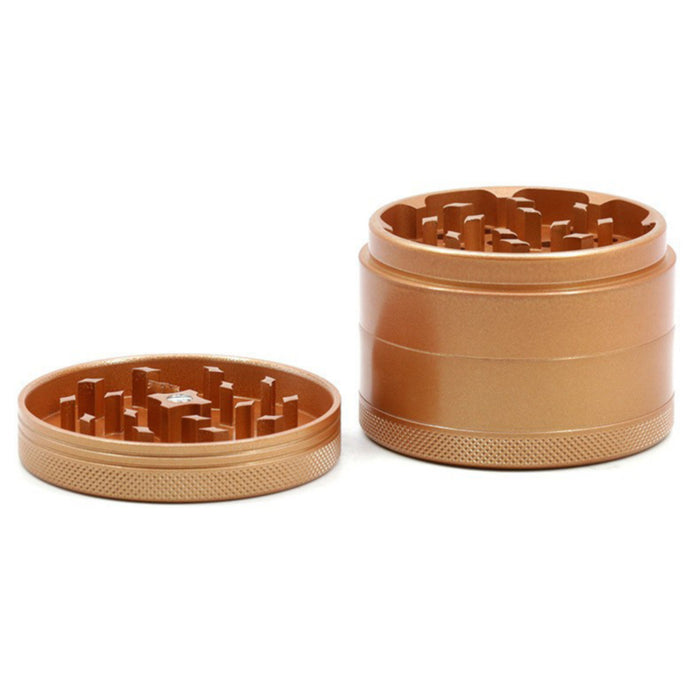 Four-Layer Washable Edible Ceramic Non-Stick Herb Grinder-Rose-Gold